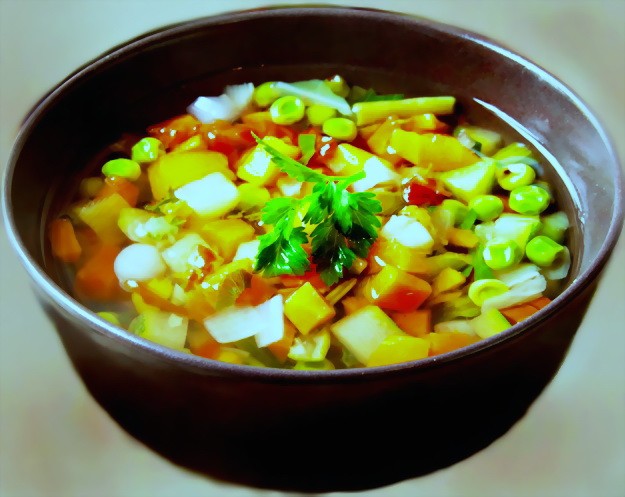 Как приготовить вкусный овощной суп.